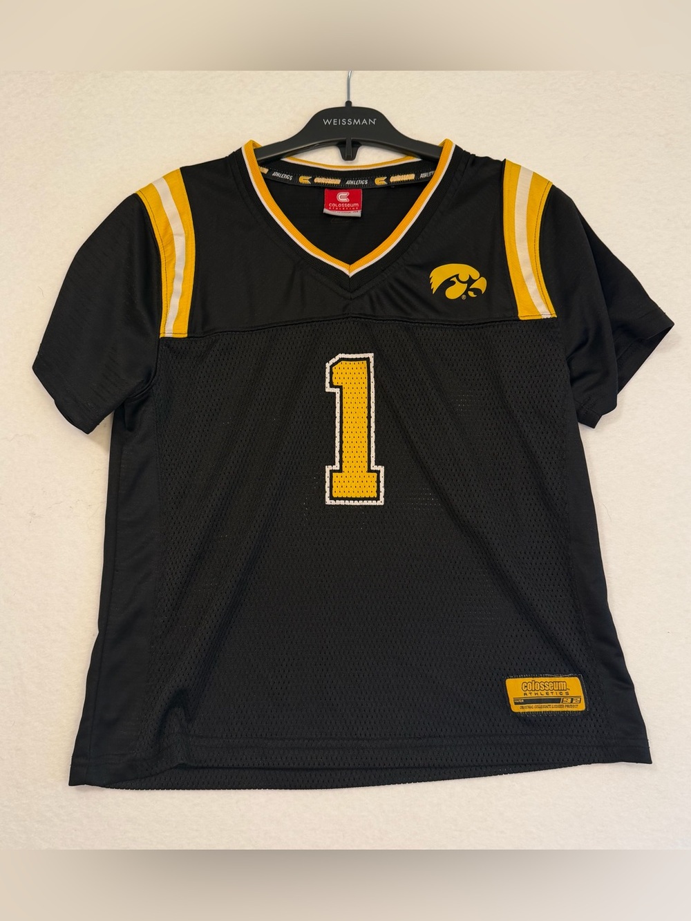 Kids Hawkeye Colosseum Black & Gold Mesh Jersey